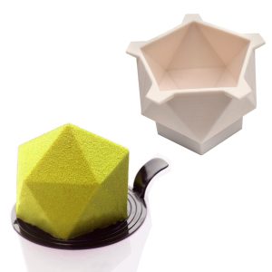 Moule silicone à entremets Diamant individuel