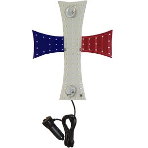 Croix lumineuse pour différents pays avec 84 led 12/24V
