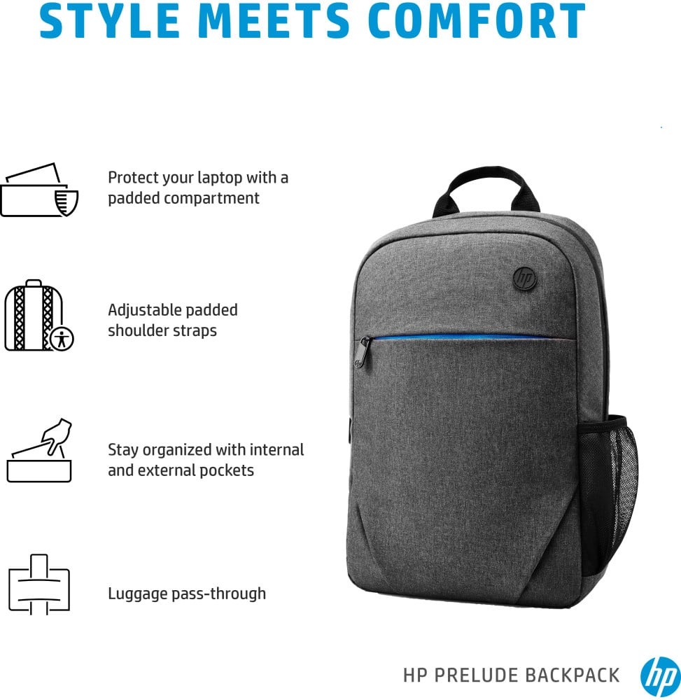 Sac à dos ordinateur HP Prelude 15,6″ (1E7D6AA) – Image 3