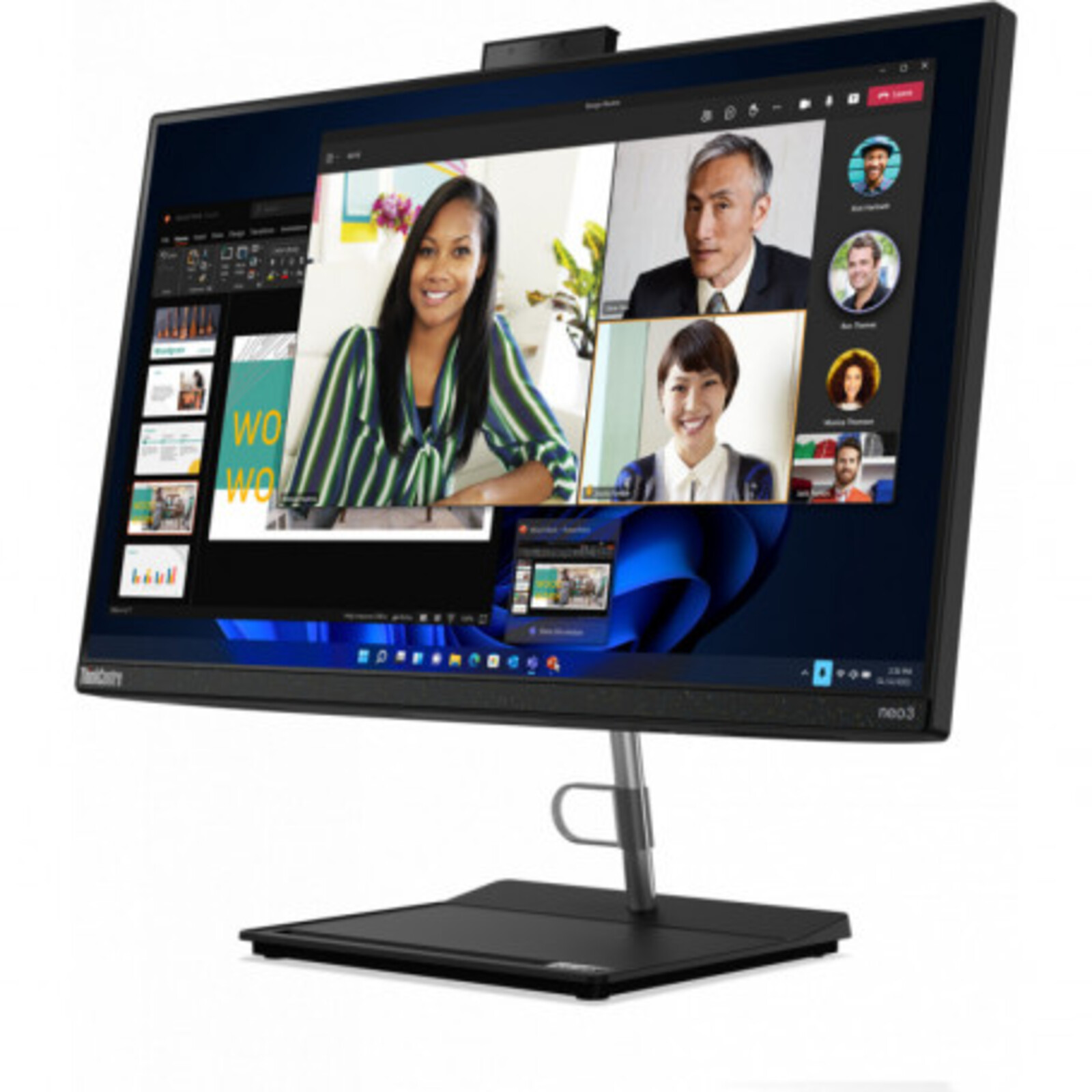 Lenovo Ordinateur Tout-en-un Neo 30a-22 AIO i5-1240P- 22″ FHD 4Go 256Go SSD Freedos 24M – (12B1001KFM)