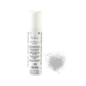 Spray métallisé Argent 75ml Decora